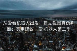 从爱看机器人出发，建立截图真伪判断：实用建议，爱 机器人第二季