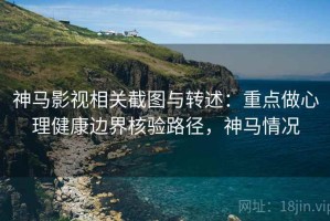 神马影视相关截图与转述：重点做心理健康边界核验路径，神马情况
