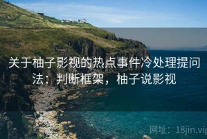 关于柚子影视的热点事件冷处理提问法：判断框架，柚子说影视