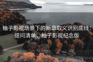 柚子影视场景下的断章取义识别底线：提问清单，柚子影视纪念版