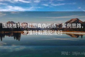 围绕推特的截图真伪训练：案例思路，发推特截图犯法吗