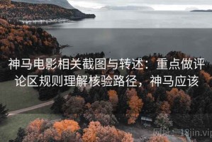 神马电影相关截图与转述：重点做评论区规则理解核验路径，神马应该