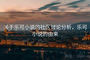 关于乐可小说的社区讨论分析，乐可小说的由来