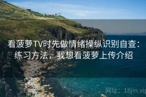 看菠萝TV时先做情绪操纵识别自查：练习方法，我想看菠萝上传介绍