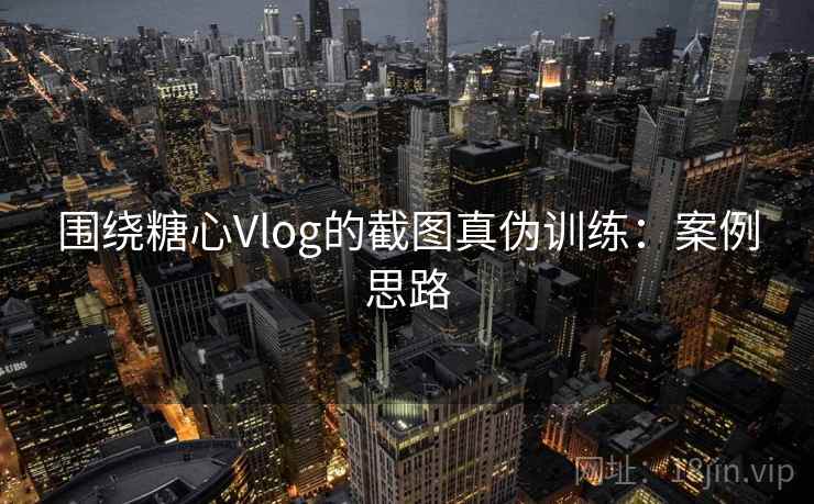 围绕糖心Vlog的截图真伪训练：案例思路