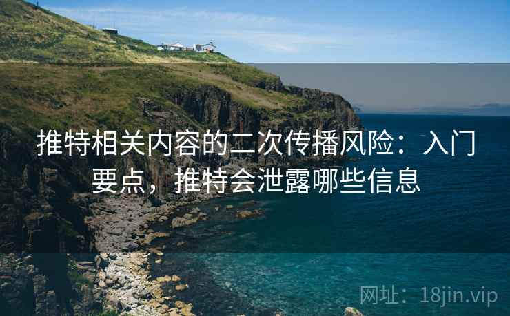 推特相关内容的二次传播风险:入门要点,推特会泄露哪些信息 推特相关内容的二次传播风险:入门要点,推特会泄露哪些信息