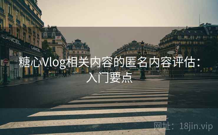糖心Vlog相关内容的匿名内容评估:入门要点 糖心Vlog相关内容的匿名内容评估:入门要点